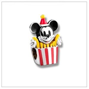 🍟Disney Mickey Mouse French fries Charm for silver Bracelet
